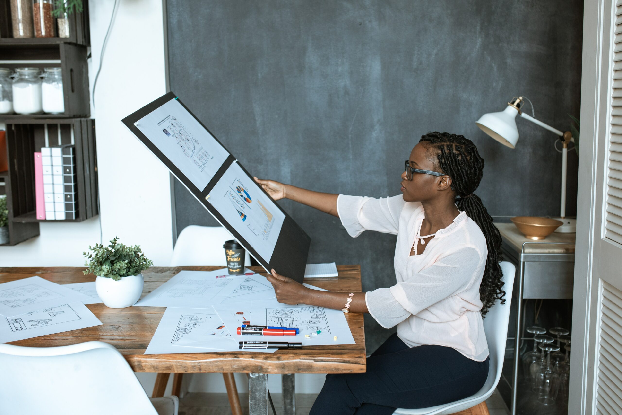 employee at desk